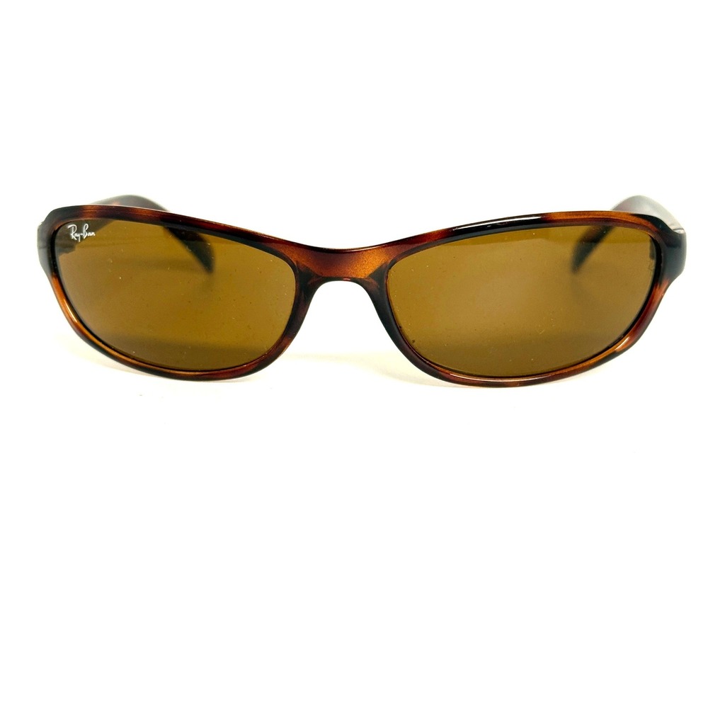 Ray-Ban Tortoise Shell Rectangle Sunglasses Brown Lens Mens Womens 23016